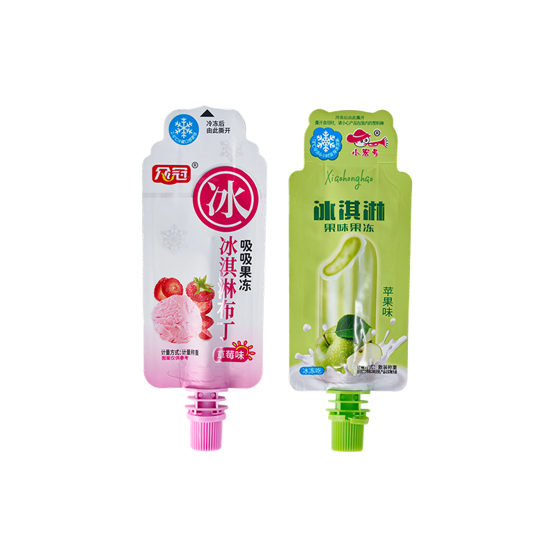 Shaped Spout Pouch for Frozen Ice Cream