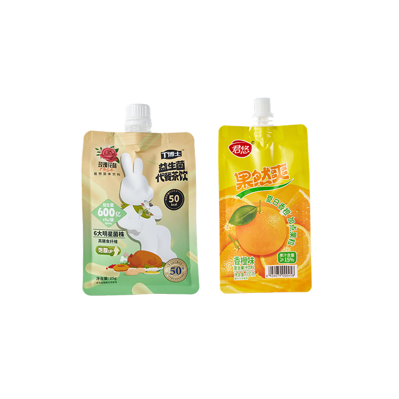 Octagonal Seal Juice & Beverage Spout Pouch (25g–330ml)