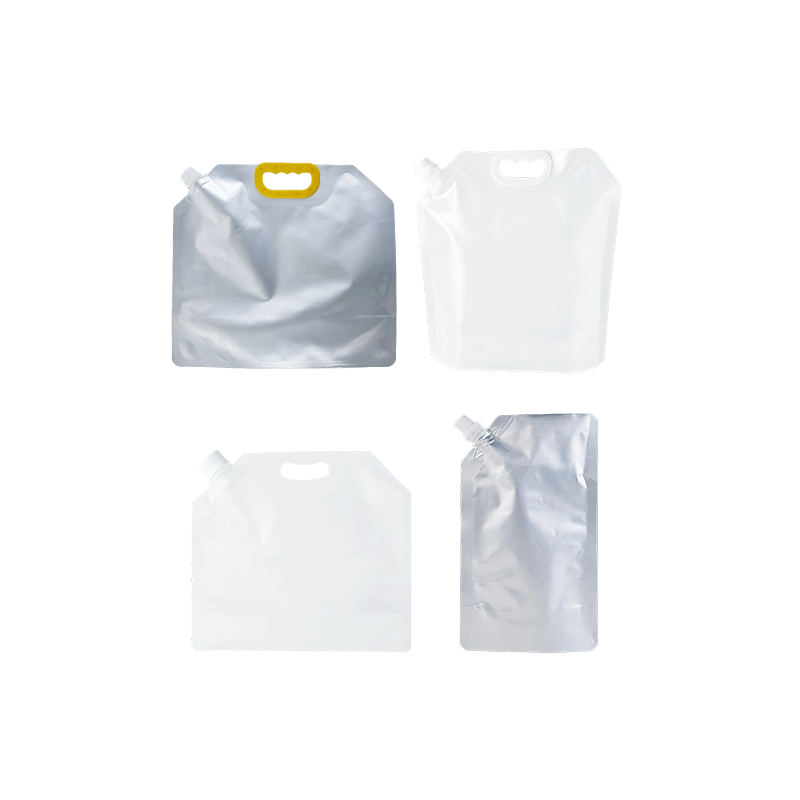 Handle, Blank , Aluminum Foil ,  Transparent Spout Pouch (Customizable)