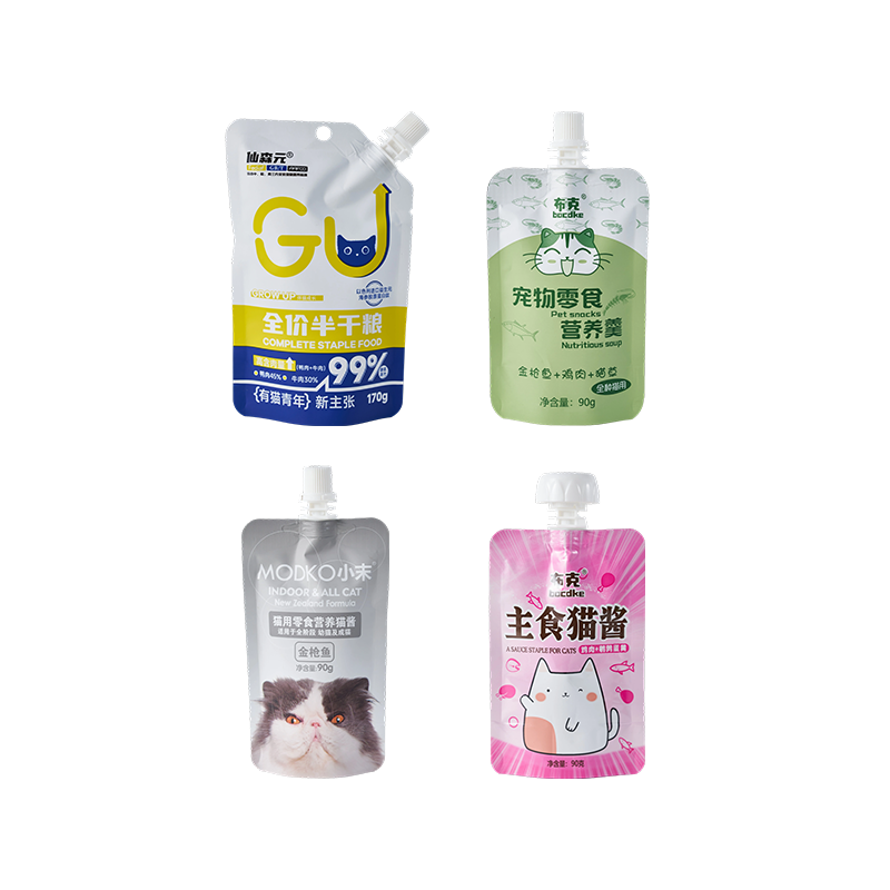 Pet Food Spout Pouch (Cat Food / Snacks, 90g–170g)
